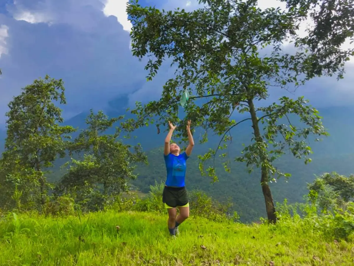 Ridge trail views over Muong Hoa Valley on the Sapa Adventure Tour