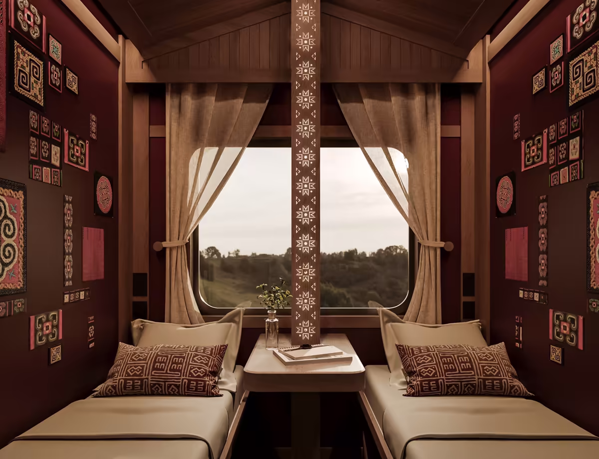 Chapa Express Suite Twin private cabin with two single beds and VIP lounge access
