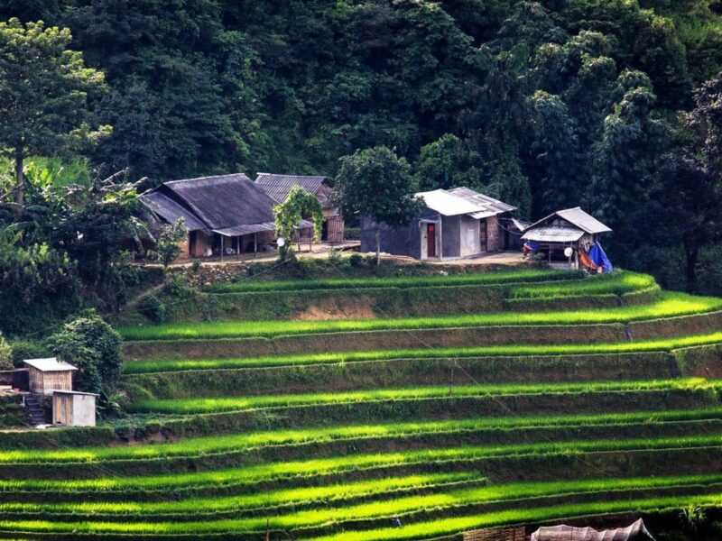 Waterfalls And Traditional Villages Rice Fields 6