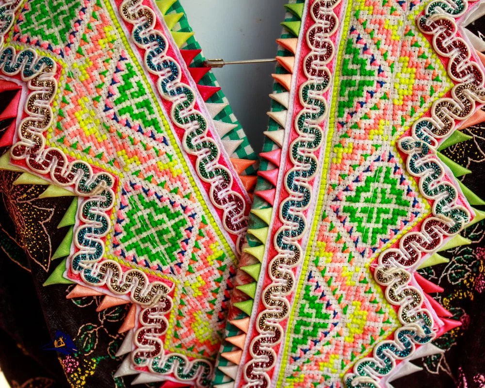 Hmong Art On Fabric