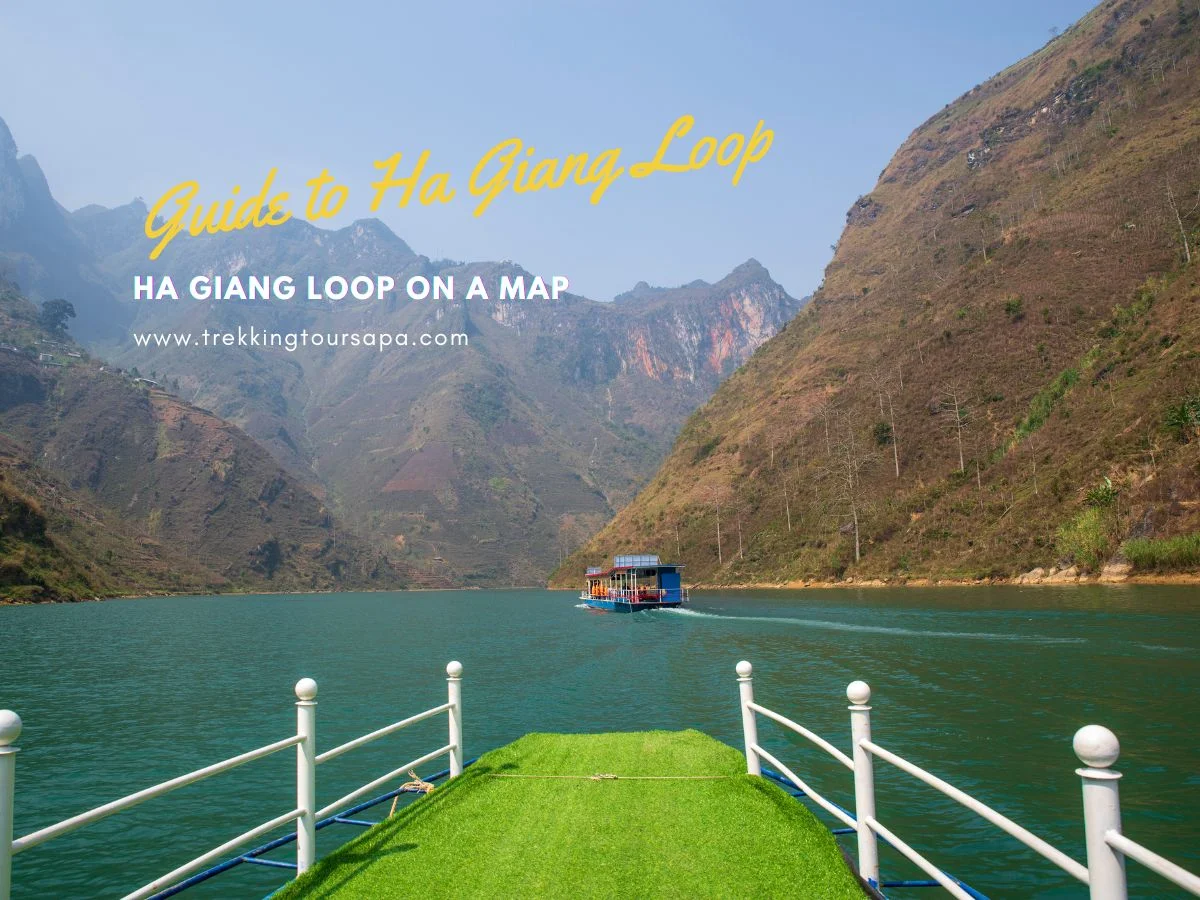 ha giang loop on a map